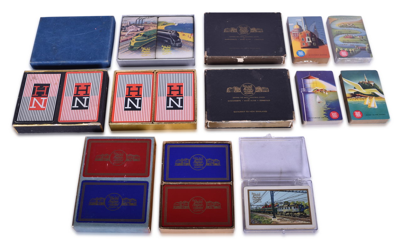 5647 - Eleven New York, New Haven & Hartford Railroad Playing Card Decks thumbnail