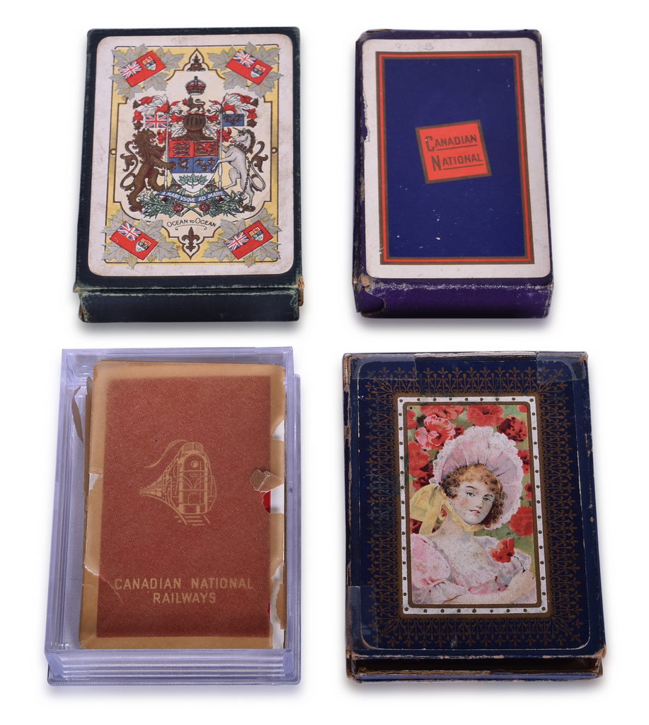 5655 - Four Canadian National Railway Grand Trunk Playing Card Decks Including New Old Stock thumbnail