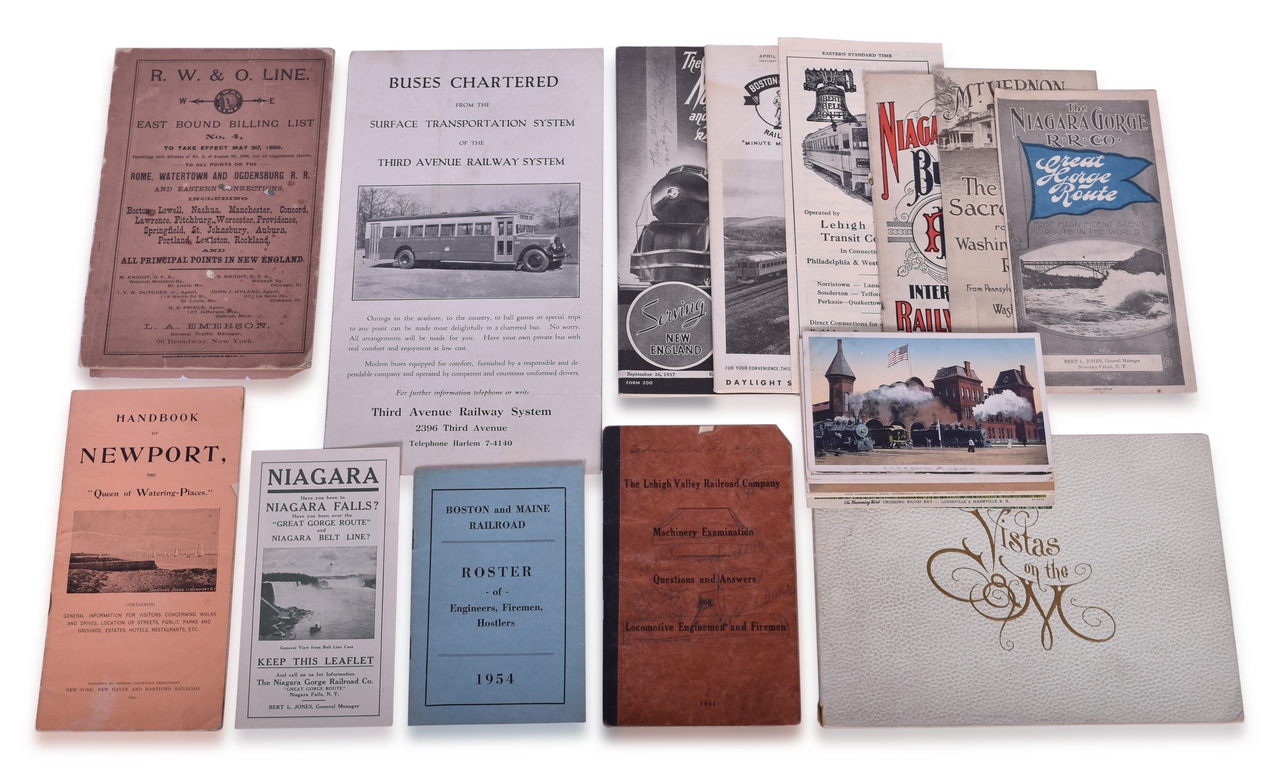 5325 - Northeast Railroad Paper Group - Timetables, Travel Guides, Brochures, Rule Books, Postcards, and More thumbnail