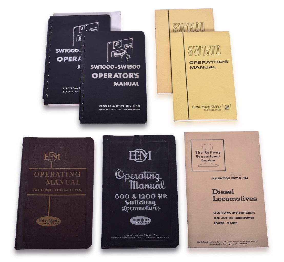 5362 - Seven General Motors - Electro-Motive Division Switcher Diesel Locomotive Manuals thumbnail