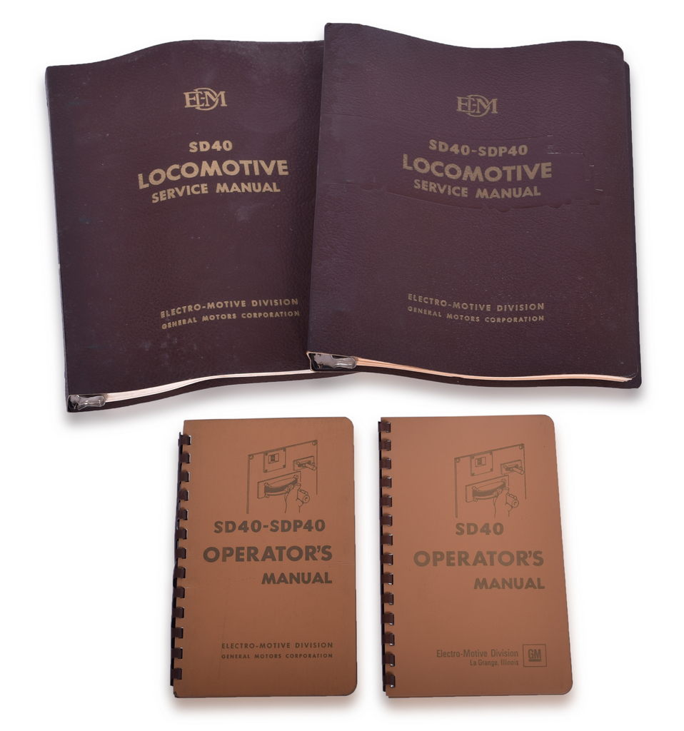 5366 - Four General Motors - Electro-Motive Division SD40 Locomotive Operation & Service Manuals thumbnail