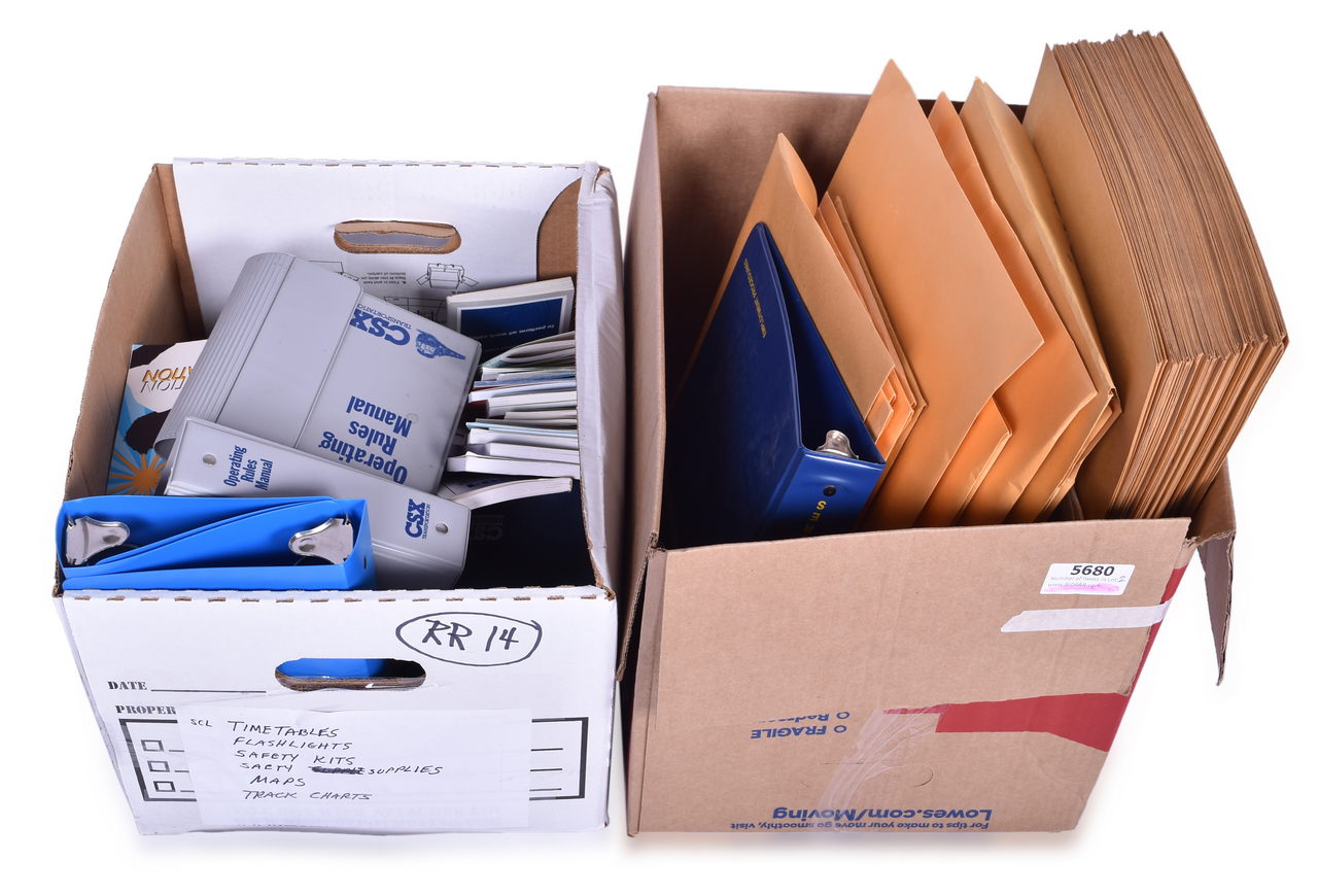 5680 - Over 150 CSX Railroad Paper Items - Rule Books, Track Charts, Timetables, Stationery, Manuals, Safety Guides, Etc. thumbnail