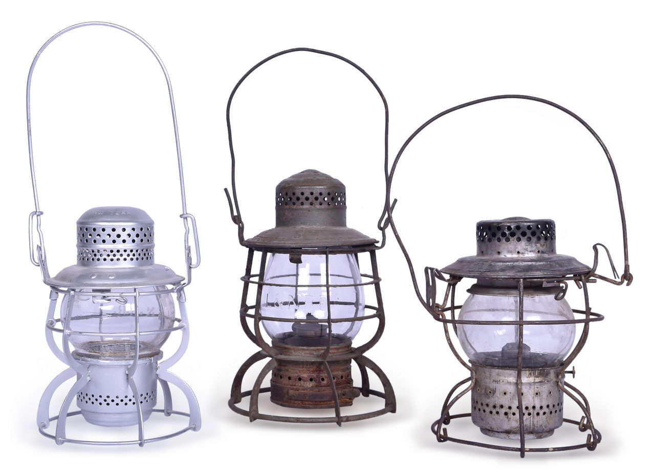 5699 - Three Louisville and Nashville Railroad Lanterns - Armspear and Handlan thumbnail
