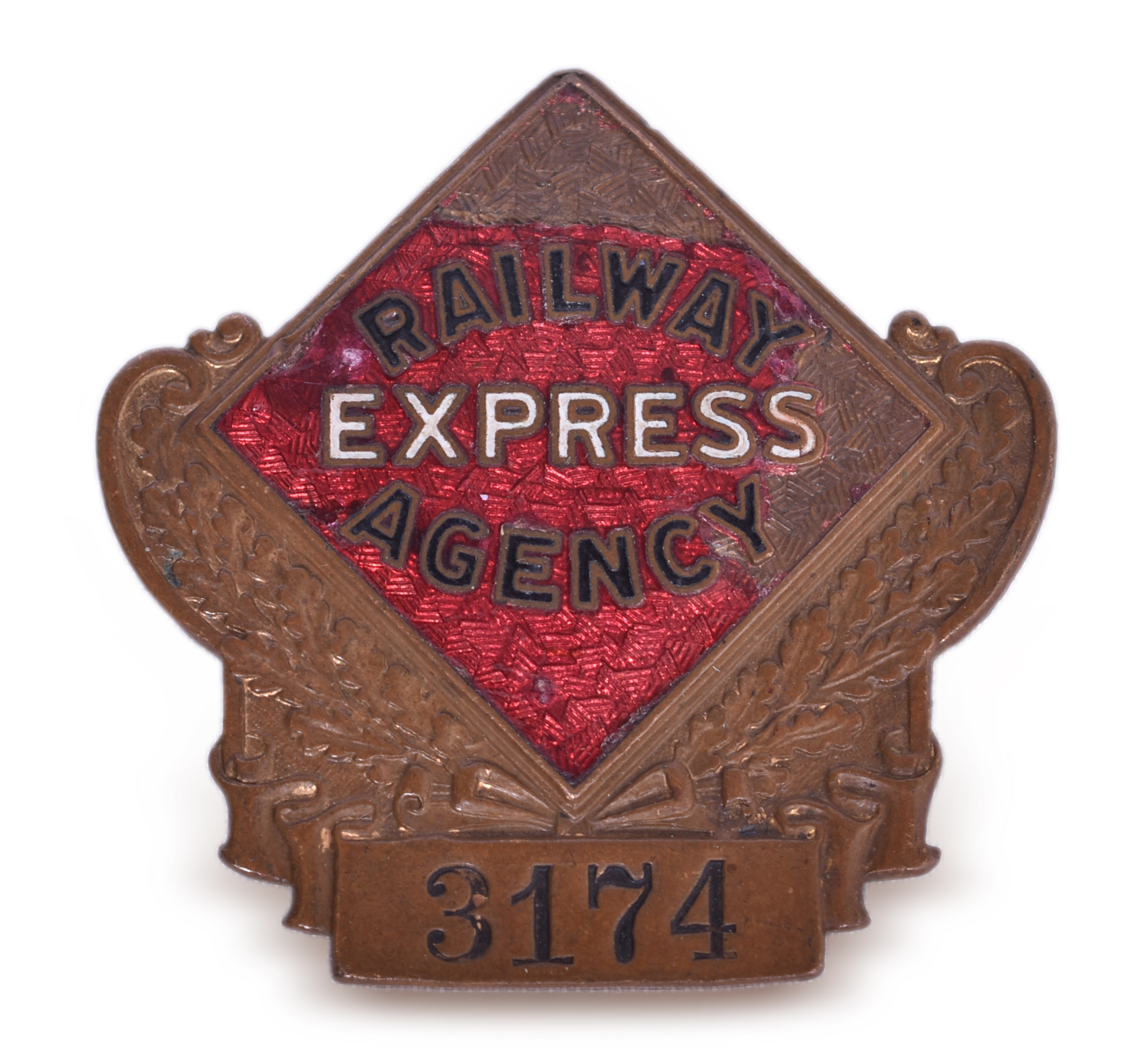 5715 - Railway Express Agency Badge #3174 thumbnail