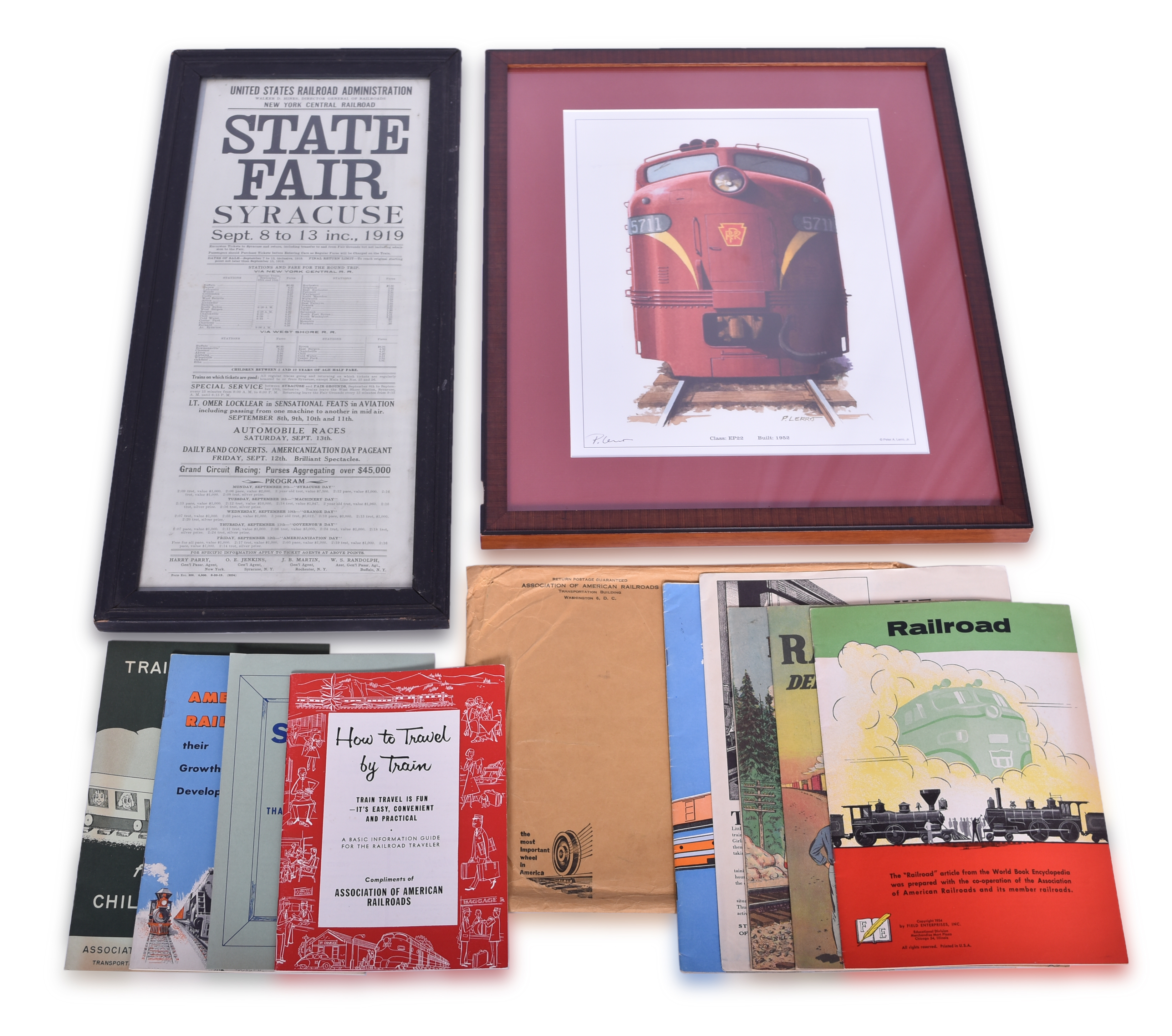 5723 - New York Central Railroad Broadsheet, Pennsylvania Art Print, and Collection of Nine Informational Booklets thumbnail