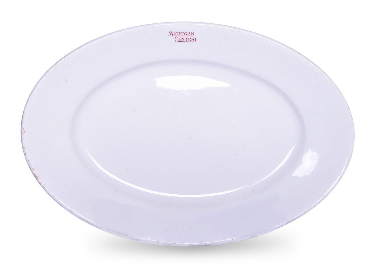 6371 - Michigan Central Railroad China Oval Platter Plate 11 1/2