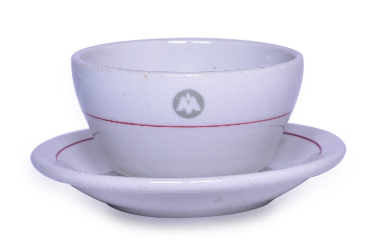 6403 - Chicago, Indianapolis & Louisville Railroad China Monon Bouillon Cup and Saucer thumbnail