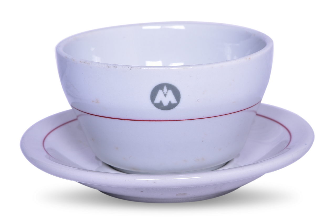 6411 - Chicago, Indianapolis & Louisville Railroad China Monon Bouillon Cup and Saucer thumbnail