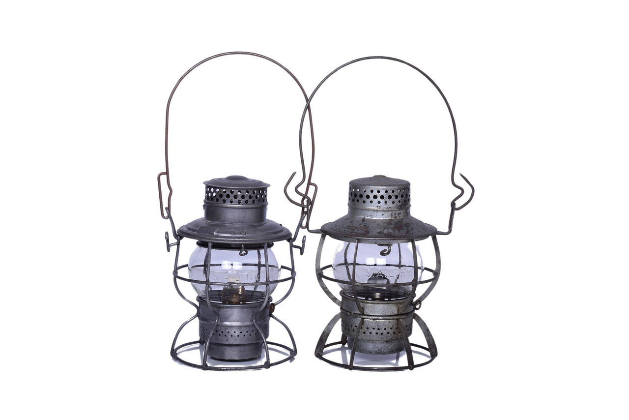 6428 - Pair of Seaboard Air Lines Railroad Lanterns - Dressel and Adams & Westlake thumbnail