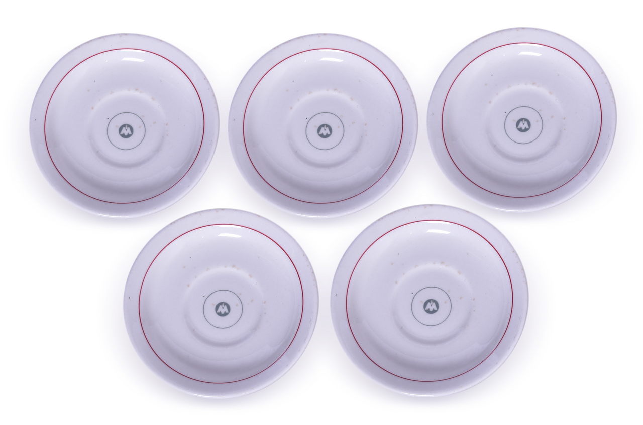 6431 - Five Chicago, Indianapolis & Louisville Railroad China Monon Saucers thumbnail