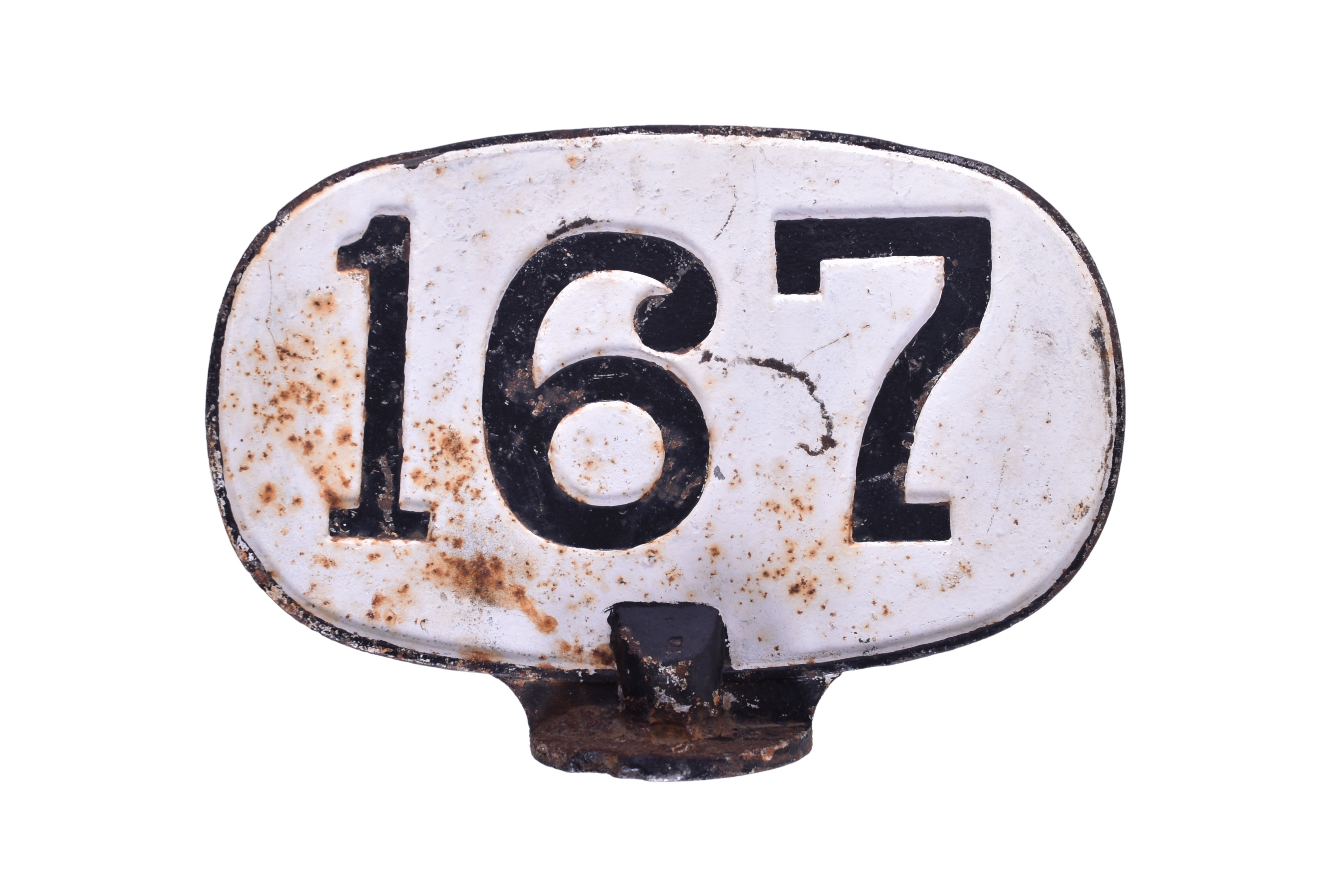 6432 - Southern Railway Cast Iron Mile Post Marker thumbnail