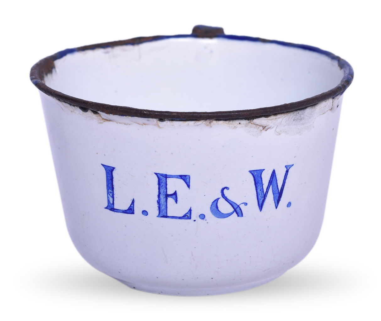 6433 - Lake Erie & Western Railroad Enamelware Drinking Cup thumbnail