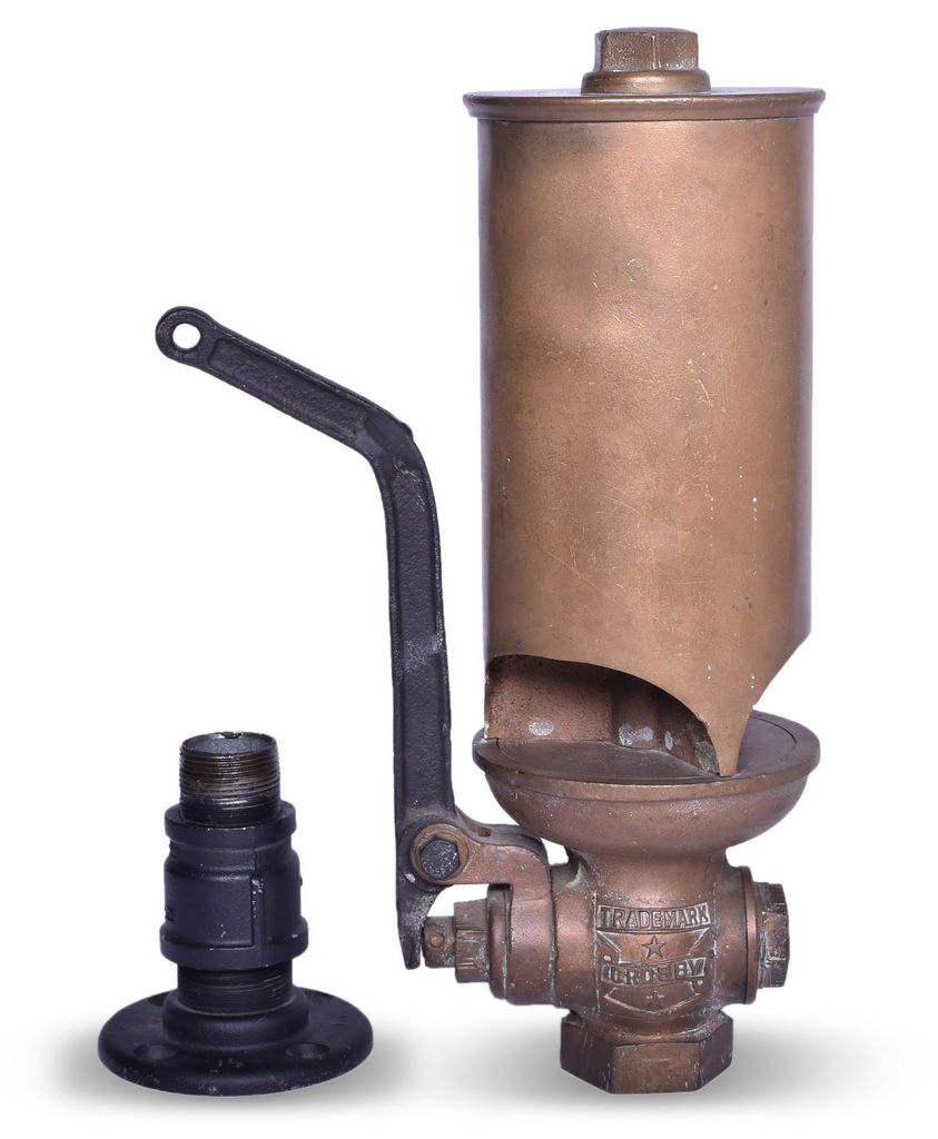 6450 - Crosby Three Chime Brass Steam Whistle thumbnail