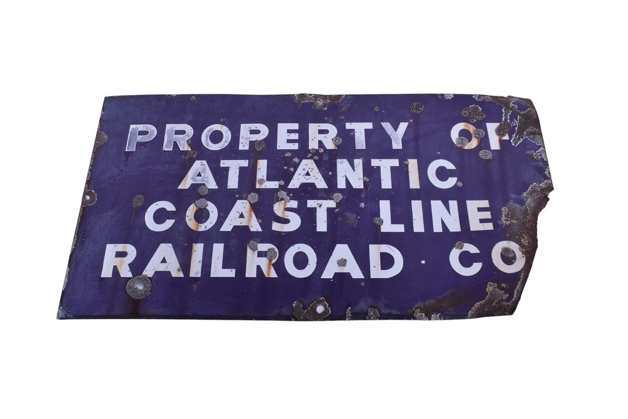 6460 - Property of Atlantic Coast Line Railroad Co. Porcelain Sign thumbnail