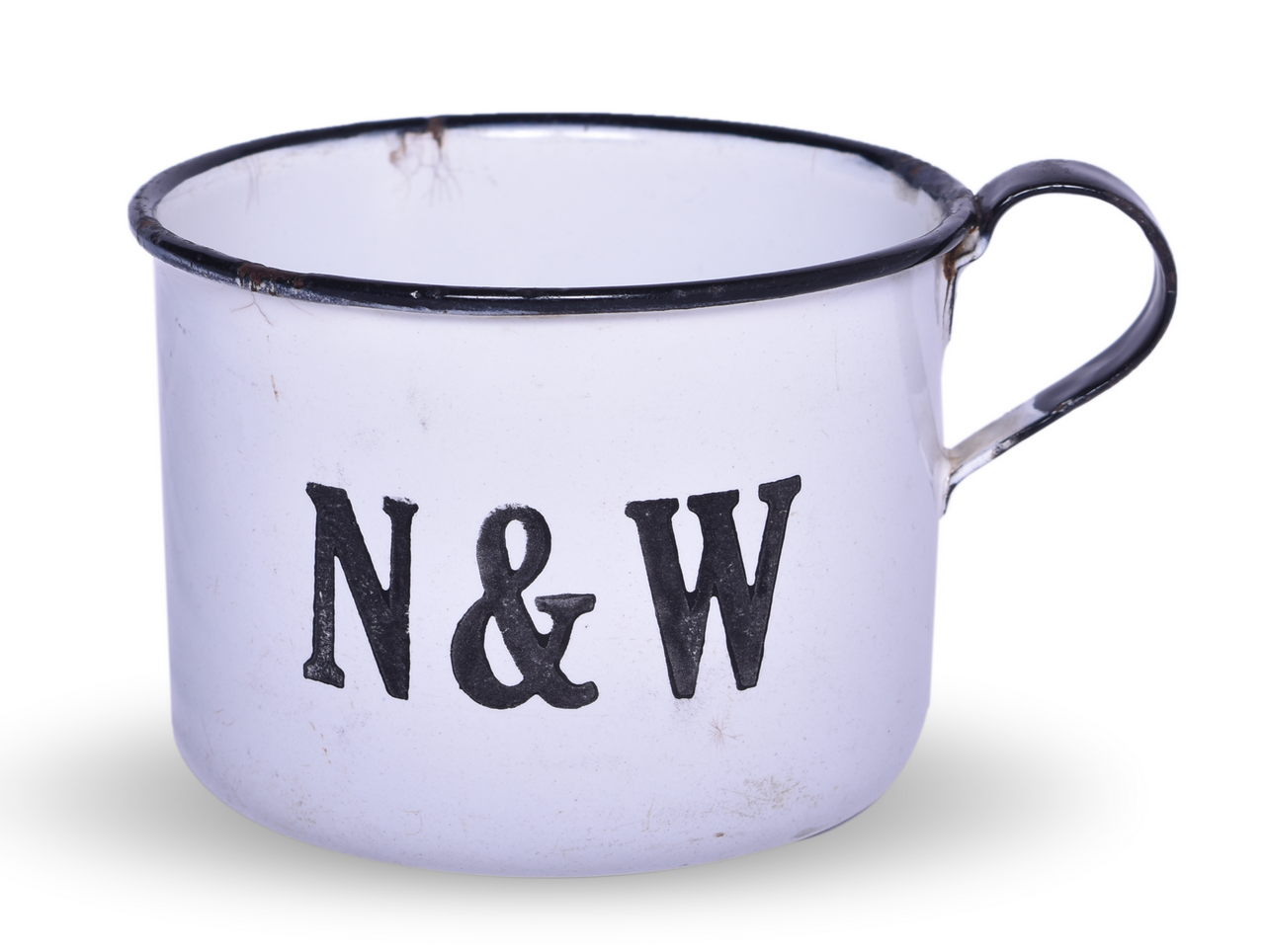 6461 - Norfolk and Western Railroad White Enamelware Drinking Cup thumbnail