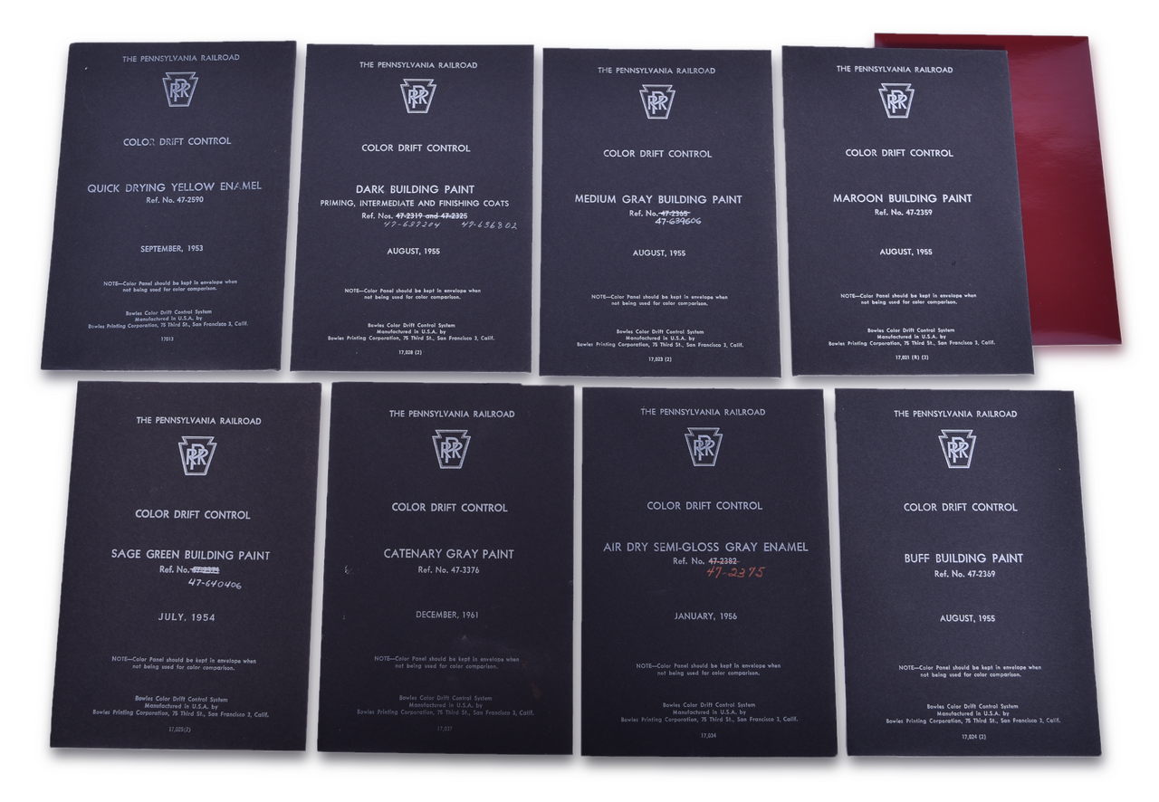 6463 - Pennsylvania Railroad Original Color Drift Control Cards & Envelopes - 1953, 1954, 1955, 1956, and 1961 thumbnail