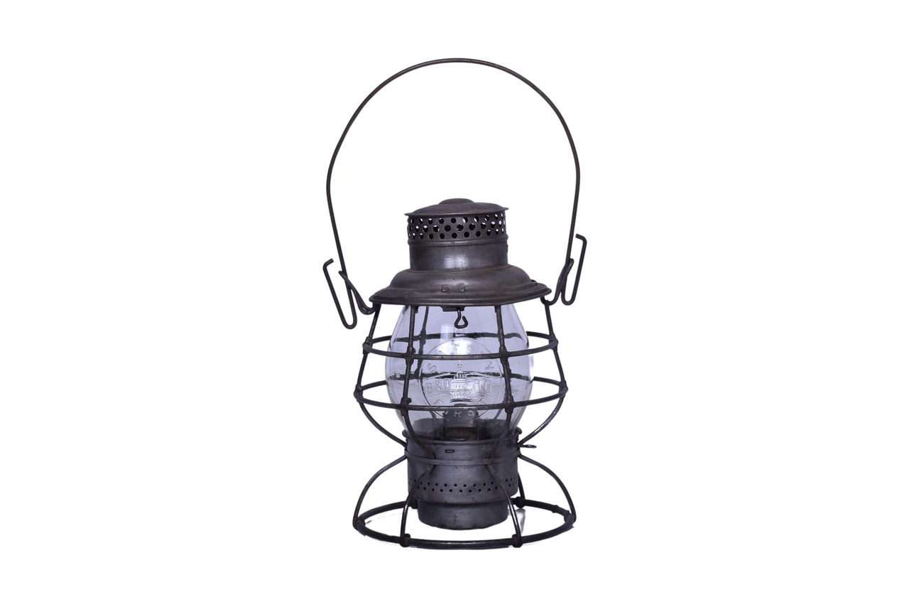 6466 - Adlake Reilable Baltimore and Ohio Railroad Lantern with Capital Dome Cast Globe thumbnail