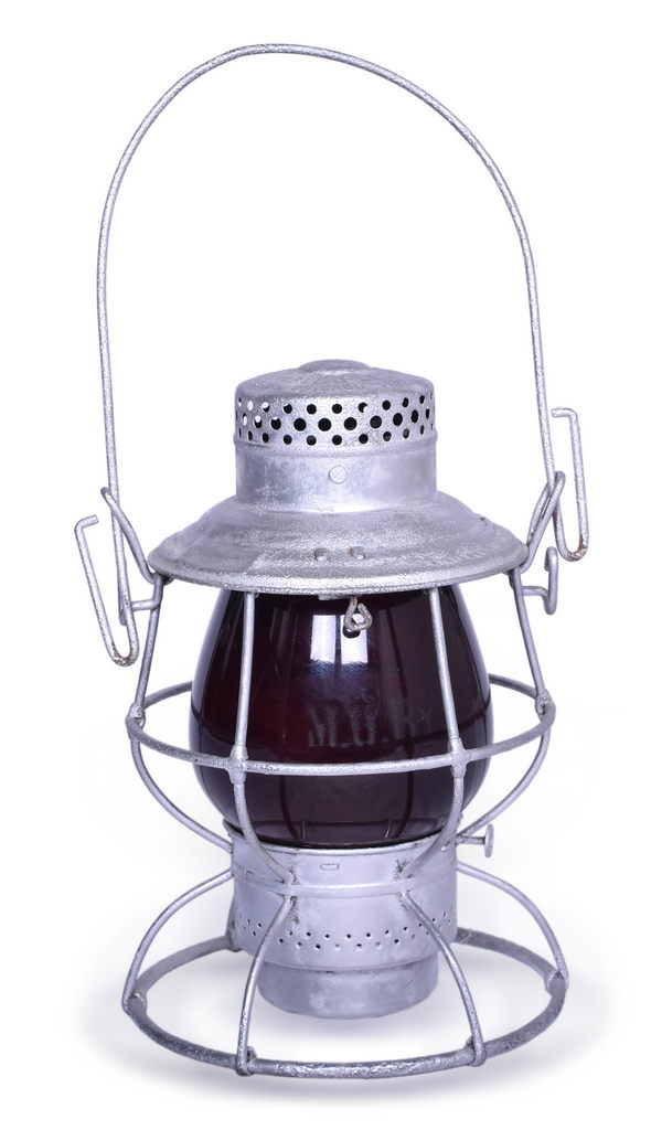 6471 - Michigan United Traction Co. Railroad Adlake Reliable Lantern w/ Etched Tall Red Globe thumbnail