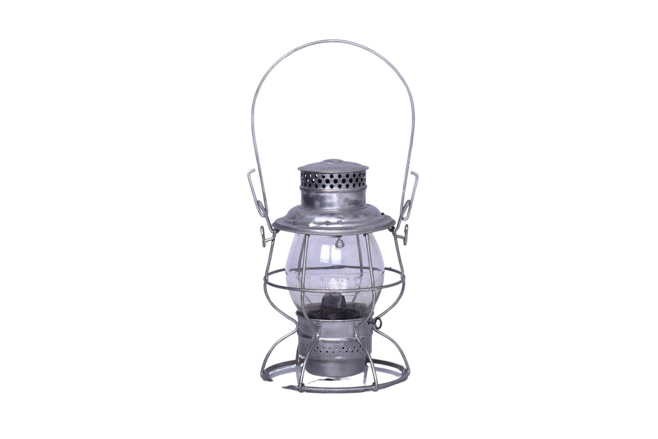 6476 - Adlake Reilable Chicago and North Western Railway Railroad Lantern with Clear Cast Globe thumbnail