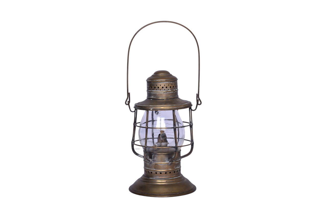 6494 - Universal Metal Brass-Bodied Lantern with Wabash Flag Cast Globe thumbnail