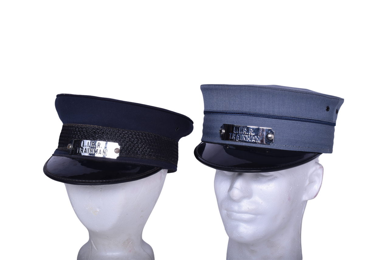 6498 - Pair of Long Island Railroad Trainman Caps thumbnail