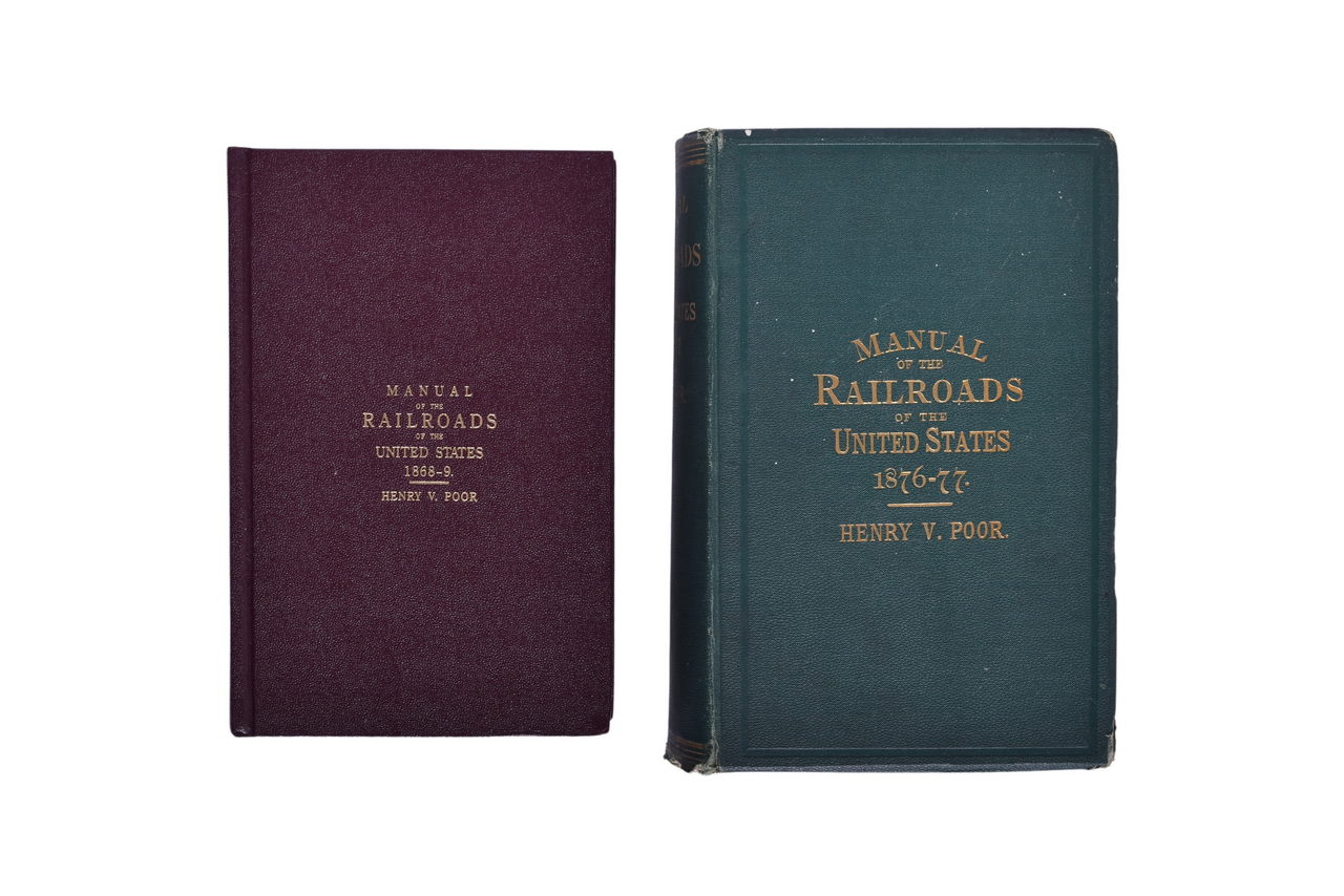 6505 - Pair of Poor's Manual Of Railroads of the United States Original 1876-1877 and 1868-1869 Reprint thumbnail