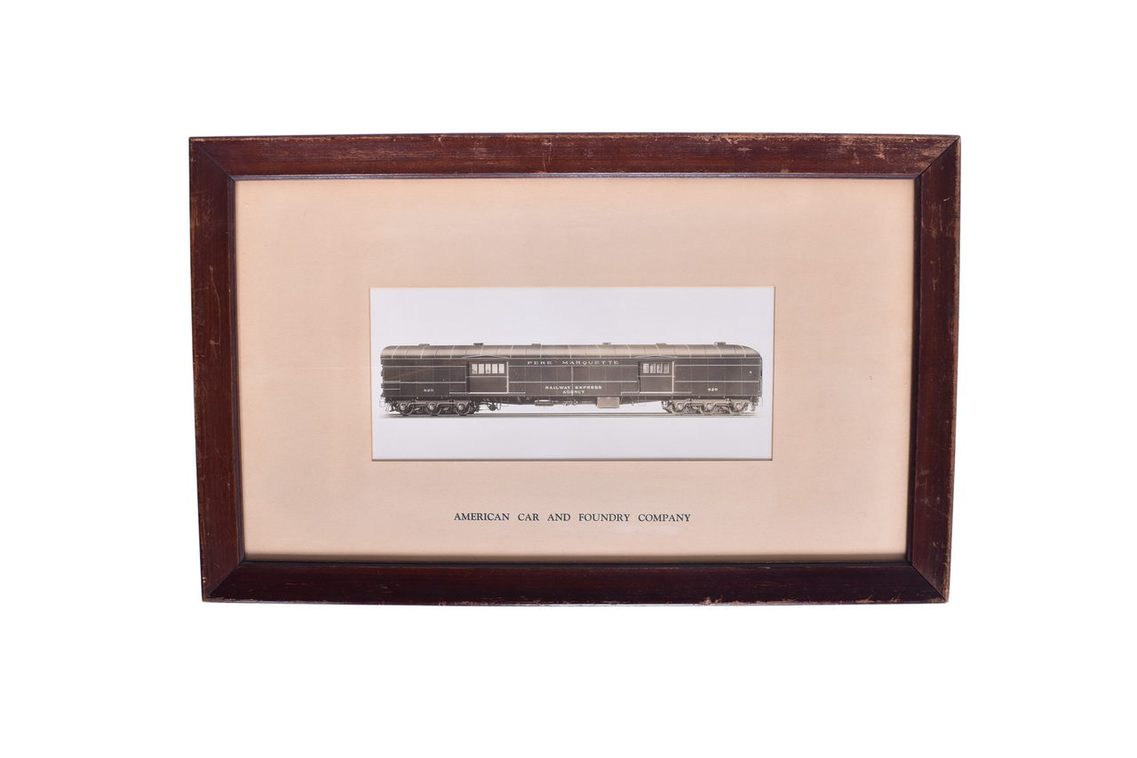 6535 - American Car and Foundry Company Pere Marquette Railroad Builder's Illustration Photograph thumbnail