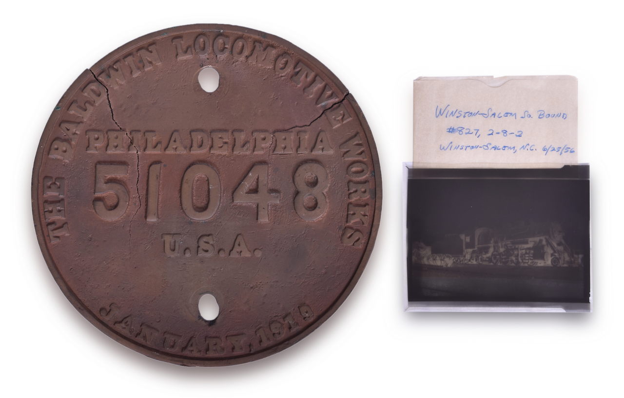 6540 - Baldwin Locomotive Works Brass Builders Plate - ACL / Winston Salem Southbound #827 thumbnail