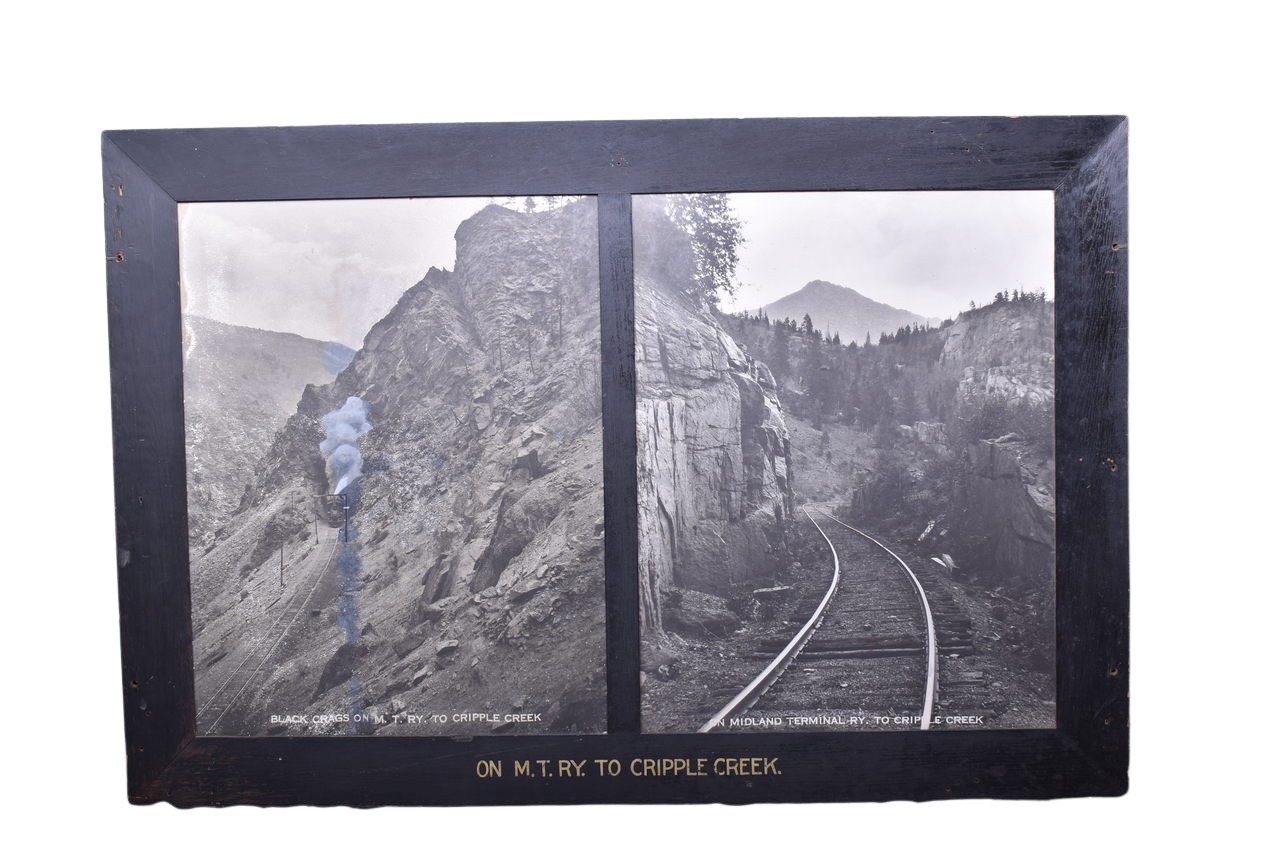 6590 - Large Framed Midland Terminal Narrow Gauge Advertising Photographs thumbnail