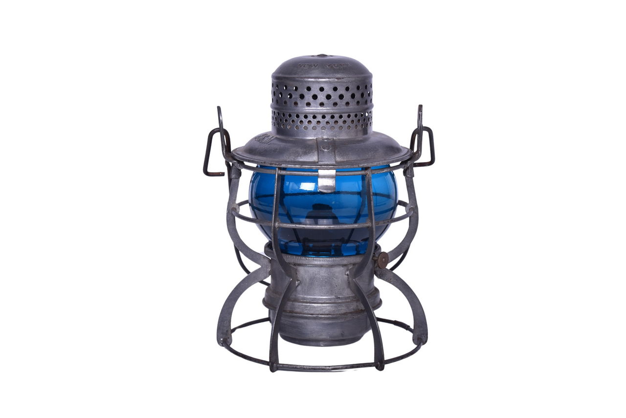 6595 - Armspear Hartford, Slocomb, Malvern Railroad Lantern w/ Blue Short Globe thumbnail