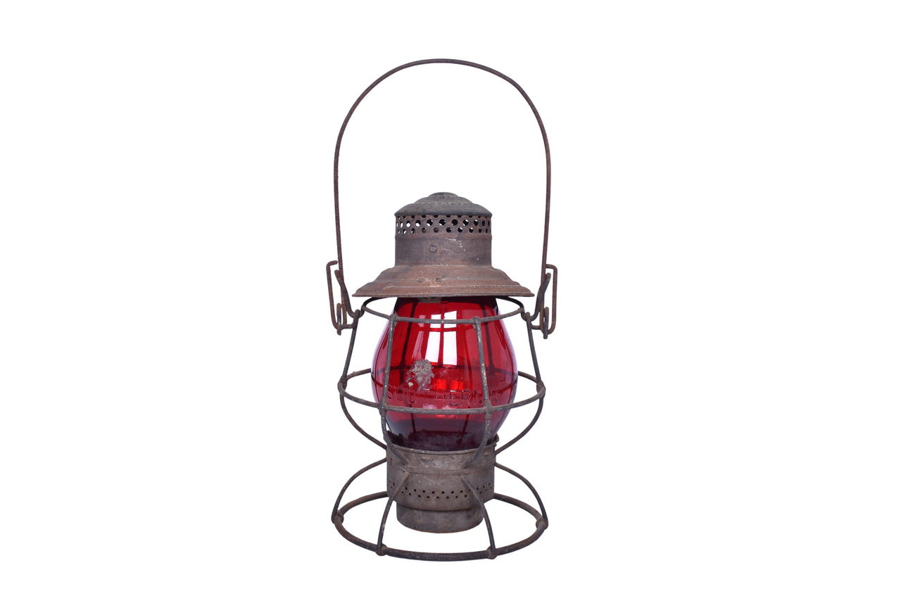 6616 - Adlake Cincinnati, Hamilton, and Dayton Railway Locomotive Lantern with Southern Globe thumbnail