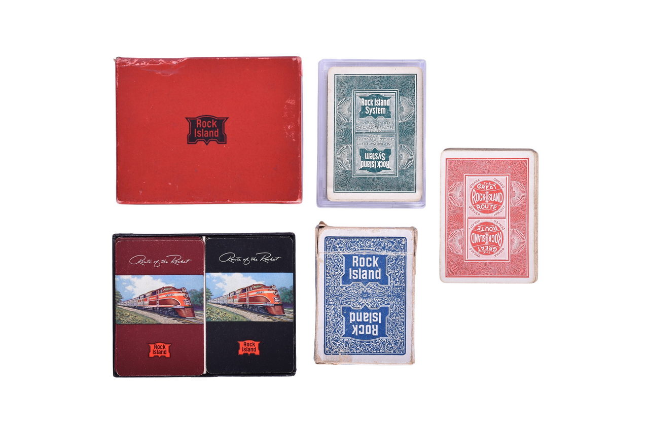 6617 - Five Chicago Rock Island & Pacific Railroad Playing Card Decks thumbnail