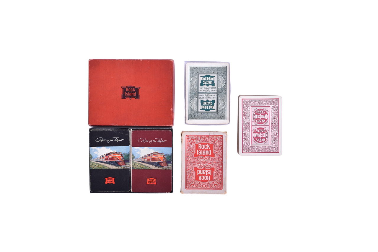 6621 - Five Chicago Rock Island & Pacific Railroad Playing Card Decks thumbnail