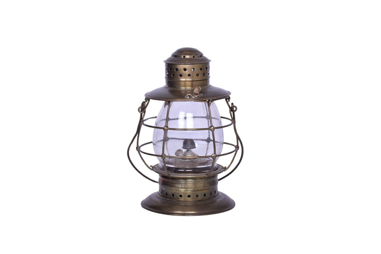 6624 - W.M. Porter & Sons Brass Railroad Lantern thumbnail