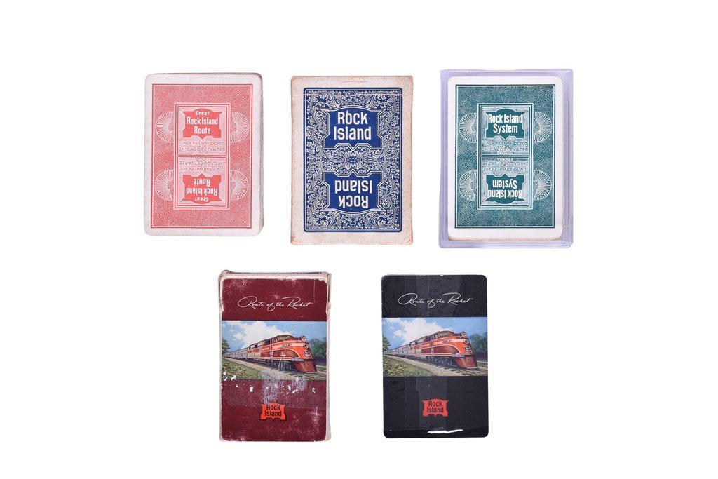 6625 - Five Chicago Rock Island & Pacific Railroad Playing Card Decks thumbnail
