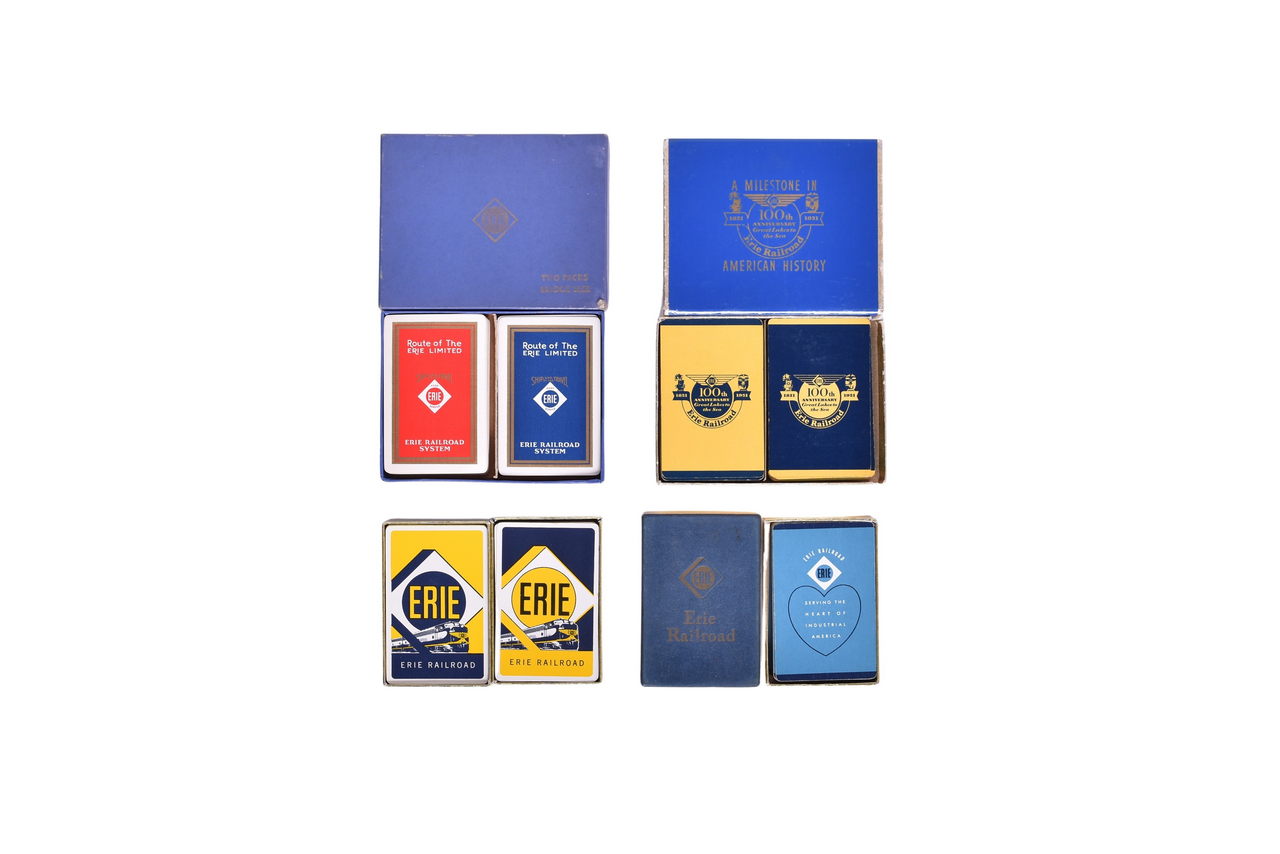 6627 - Seven Erie Railroad Playing Card Decks thumbnail
