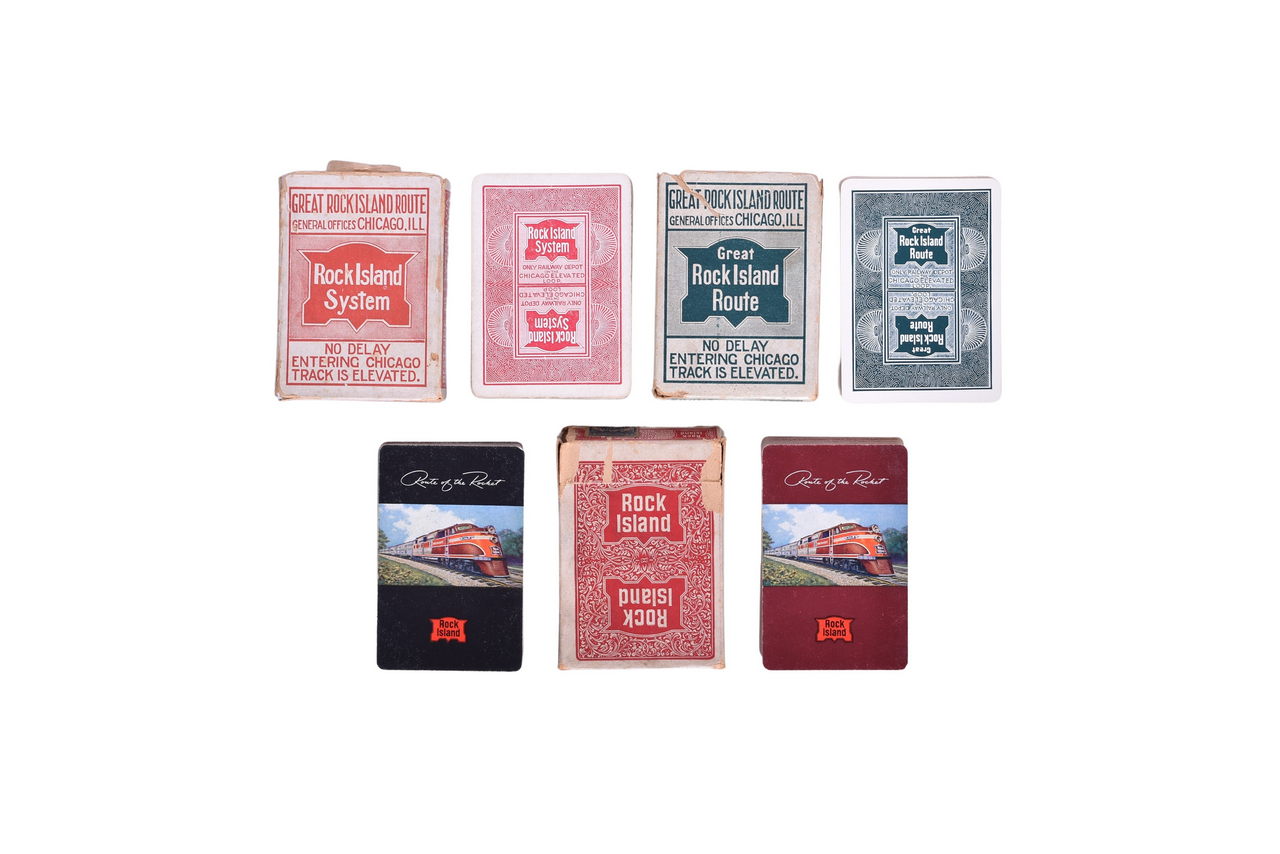 6629 - Five Chicago Rock Island & Pacific Railroad Playing Card Decks thumbnail