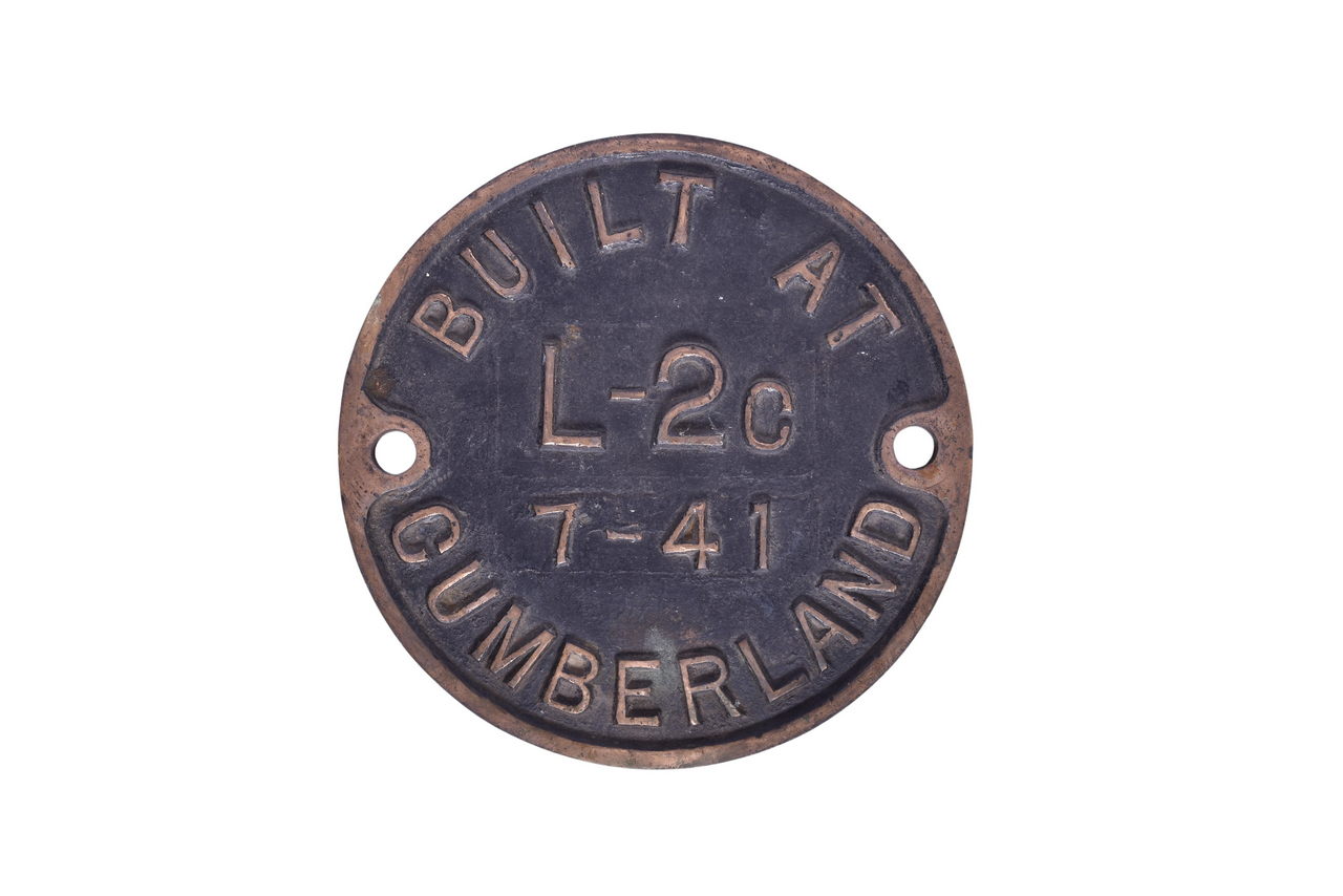 6646 - Baltimore and Ohio L-2C 0-8-0 Locomotive Builders Plate thumbnail
