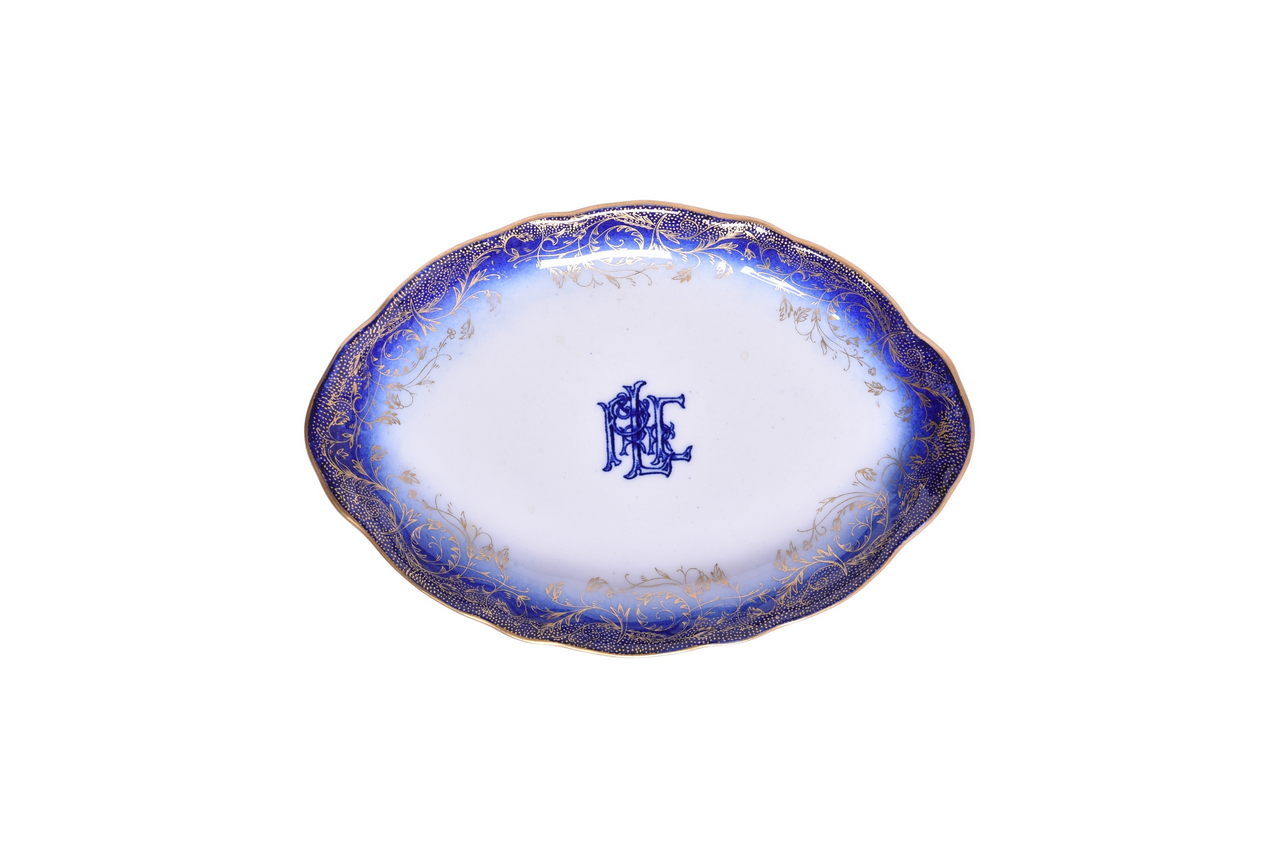 6647 - Pittsburgh & Lake Erie Railroad China York Oval Platter Plate 7