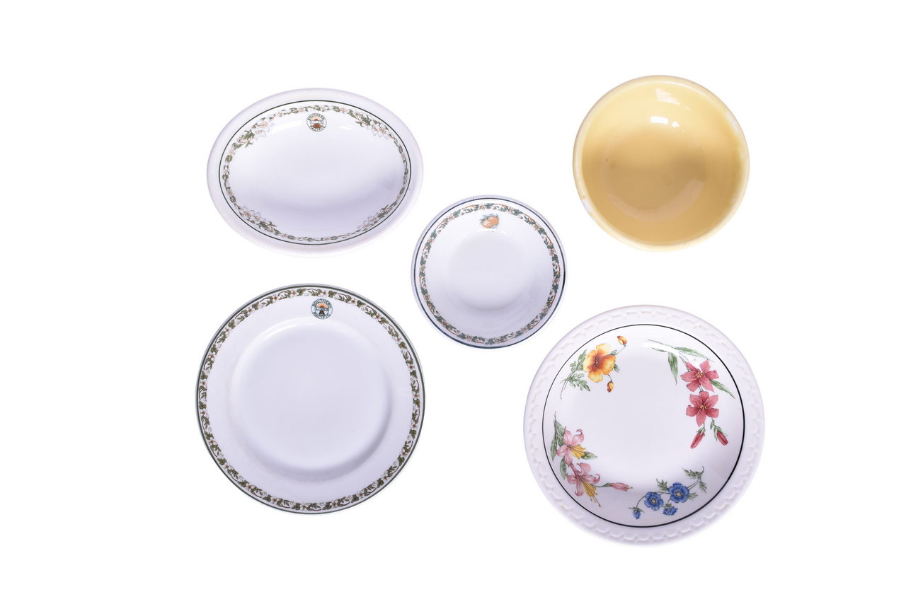 6665 - Five Pieces of Southern Pacific Railroad China - Prairie Mountain Wildflowers, Imperial, Sunset, and Gala thumbnail