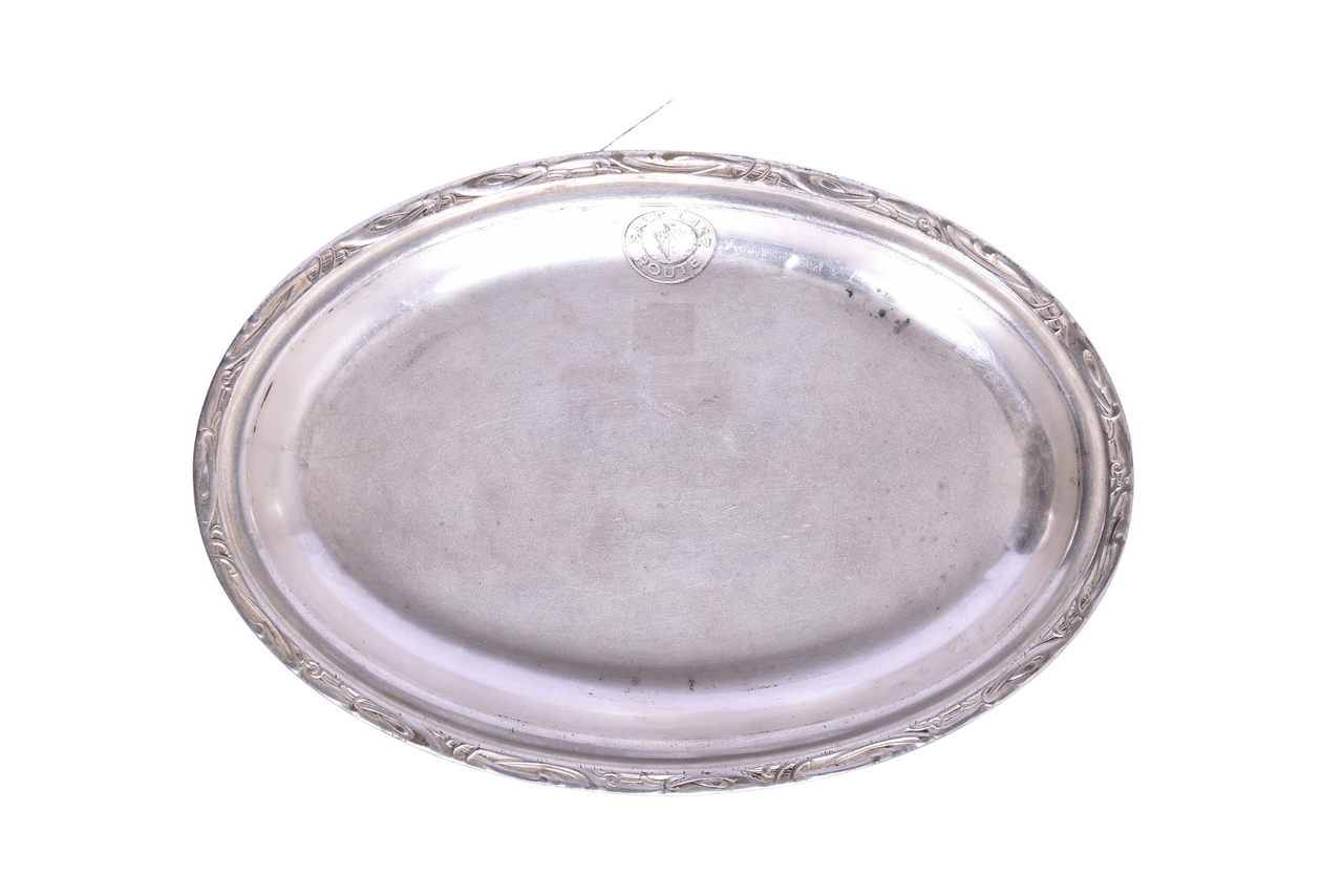 6669 - Early Reed & Barton Salt Lake Route Silver Tray thumbnail