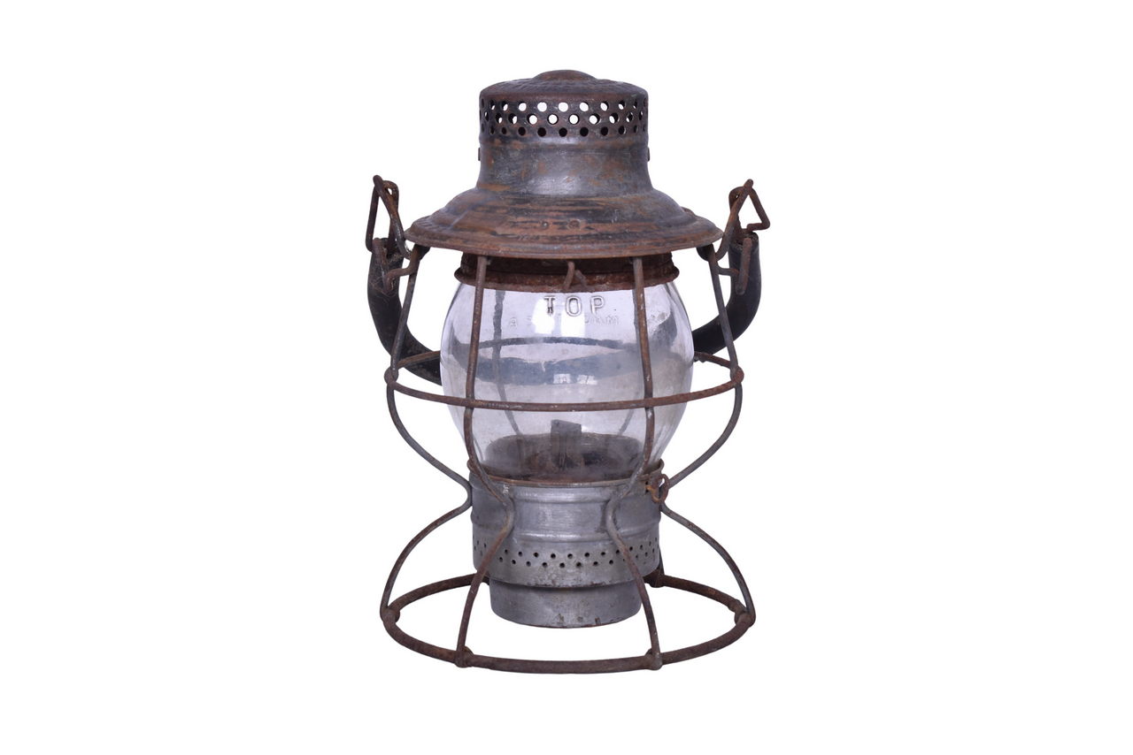 6672 - Adlake Kero No. 100 Central of Georgia Railway Railroad Lantern with Clear Cast Globe thumbnail