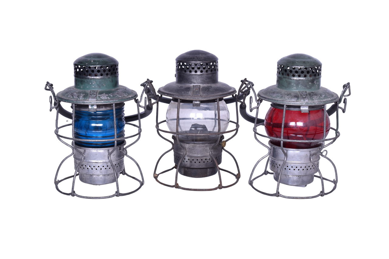 6042 - Three Adlake Railroad Lanterns thumbnail