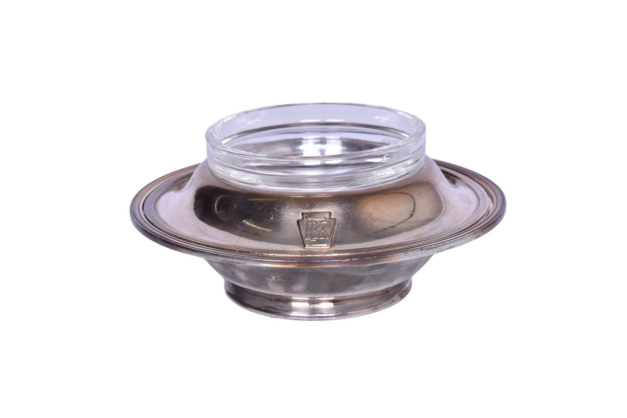 6085 - International Silver Pennsylvania Railroad Condiment Dish Holder thumbnail