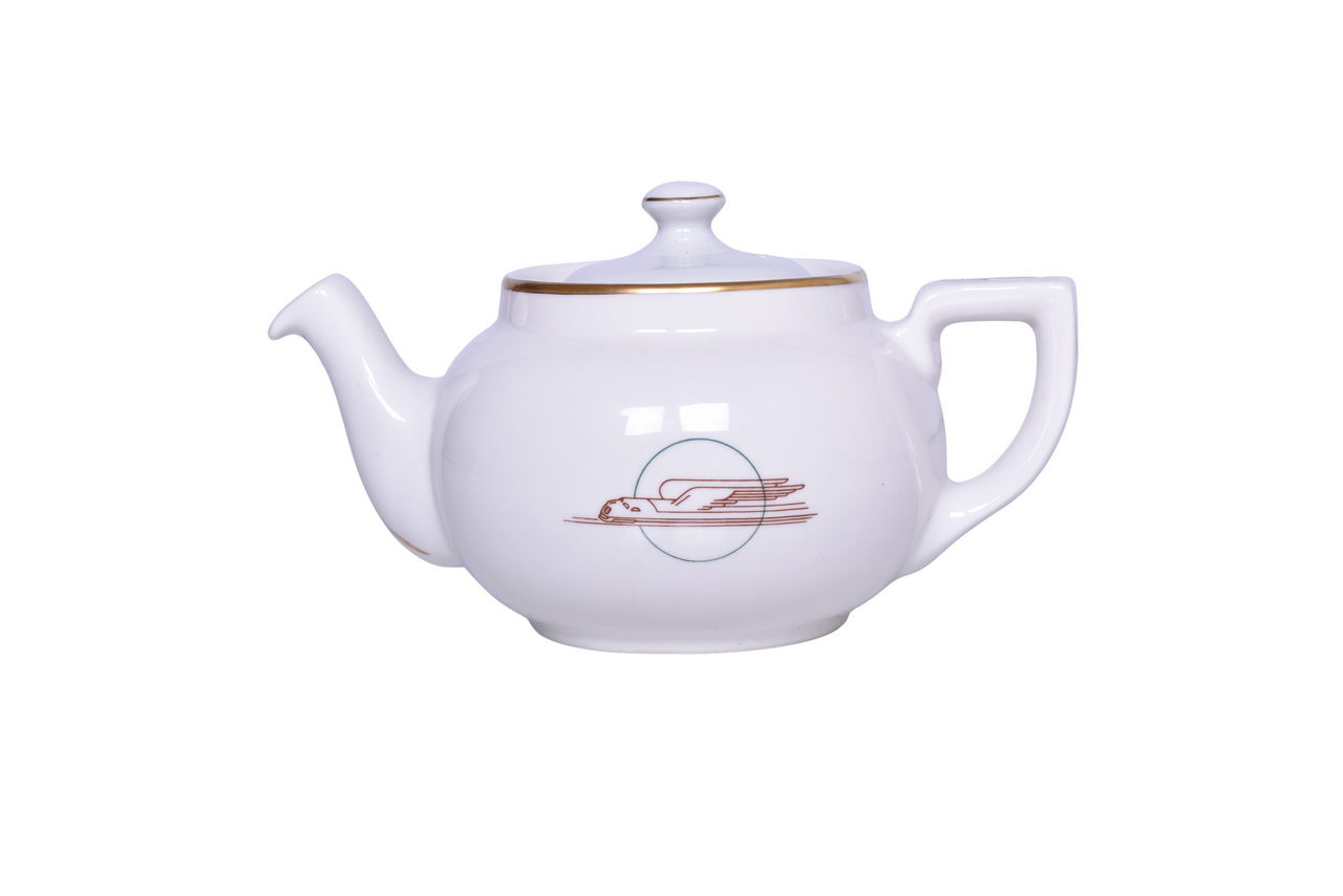 6113 - Union Pacific Railroad China Winged Streamliner Teapot thumbnail