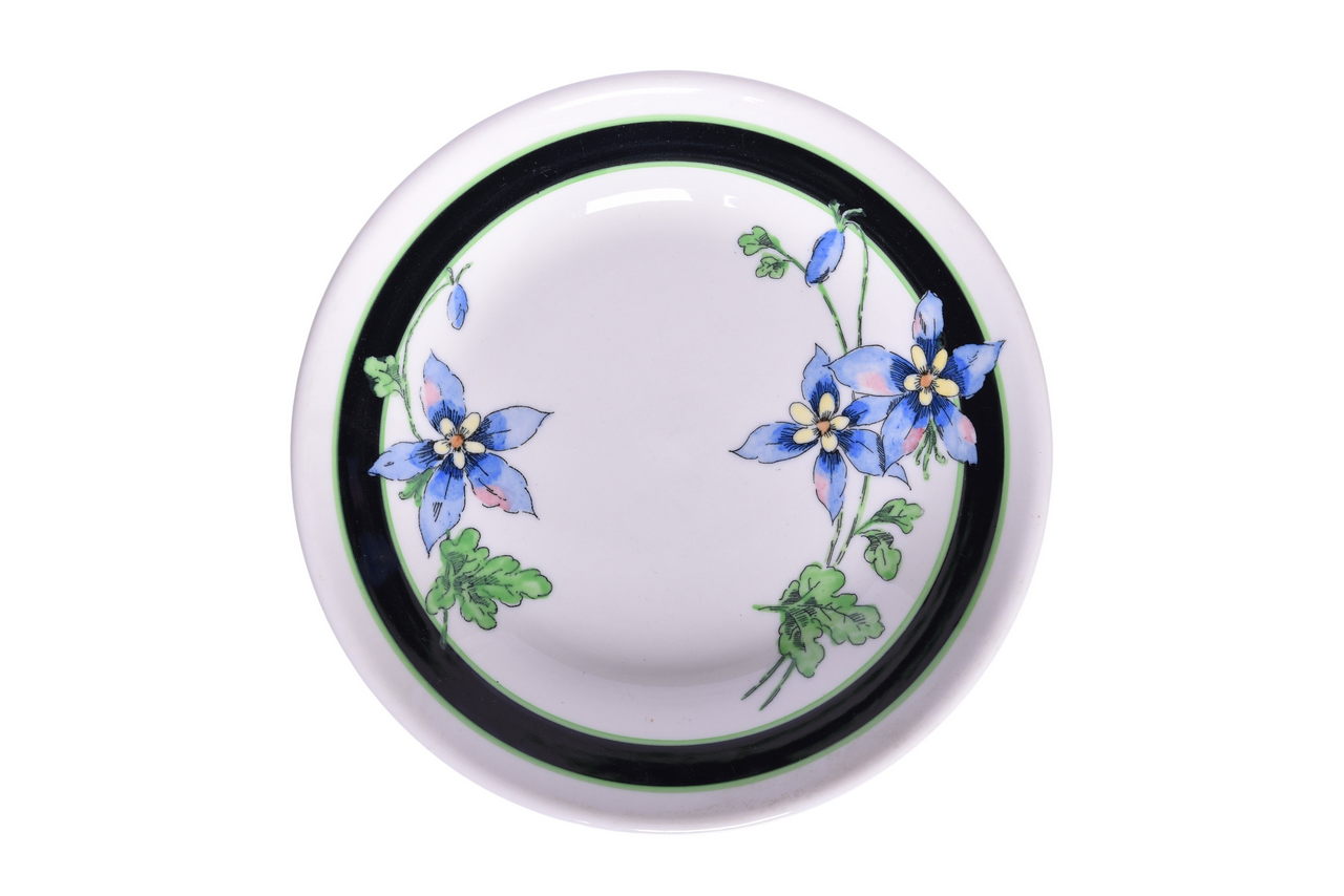 6121 - Union Pacific Railroad China Columbine Bowl thumbnail