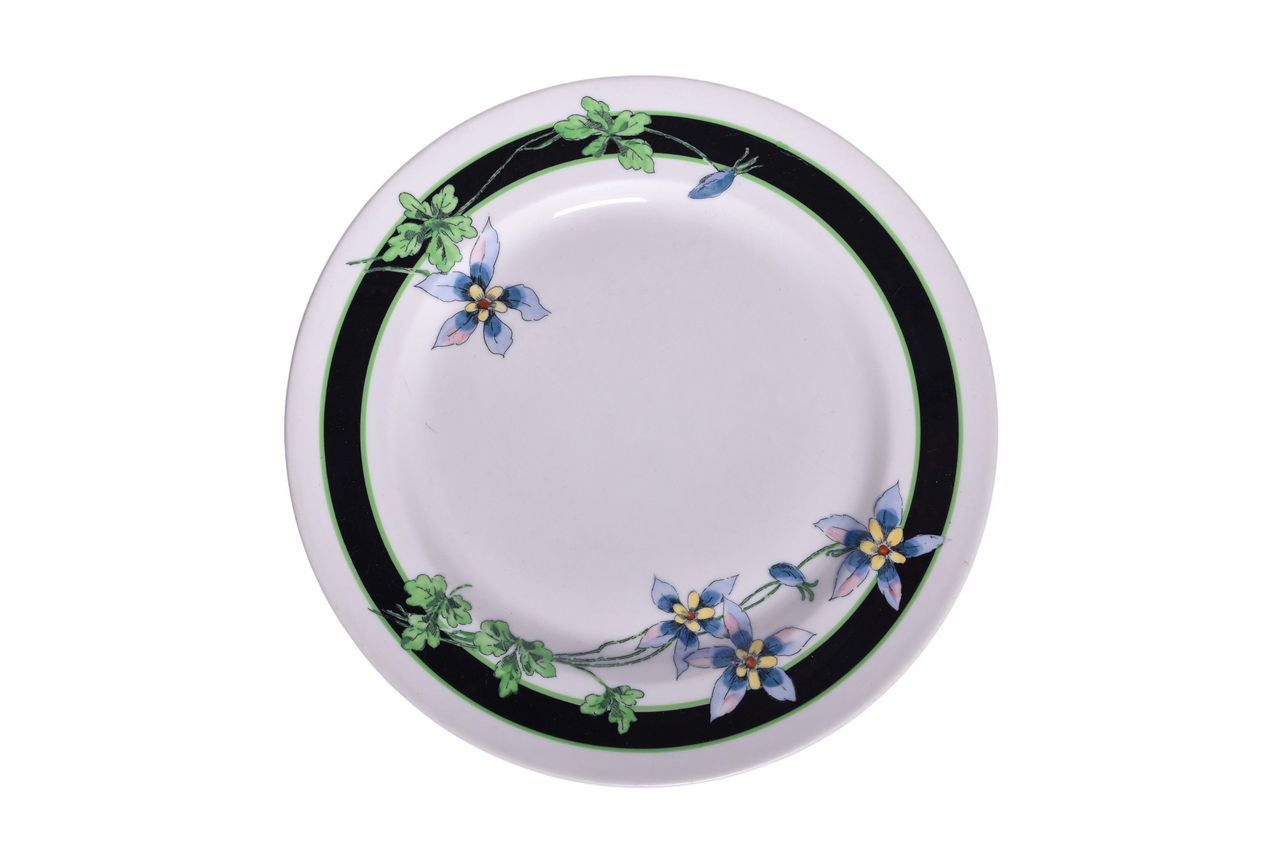 6125 - Union Pacific Railroad China Columbine Dinner Plate 9 1/2
