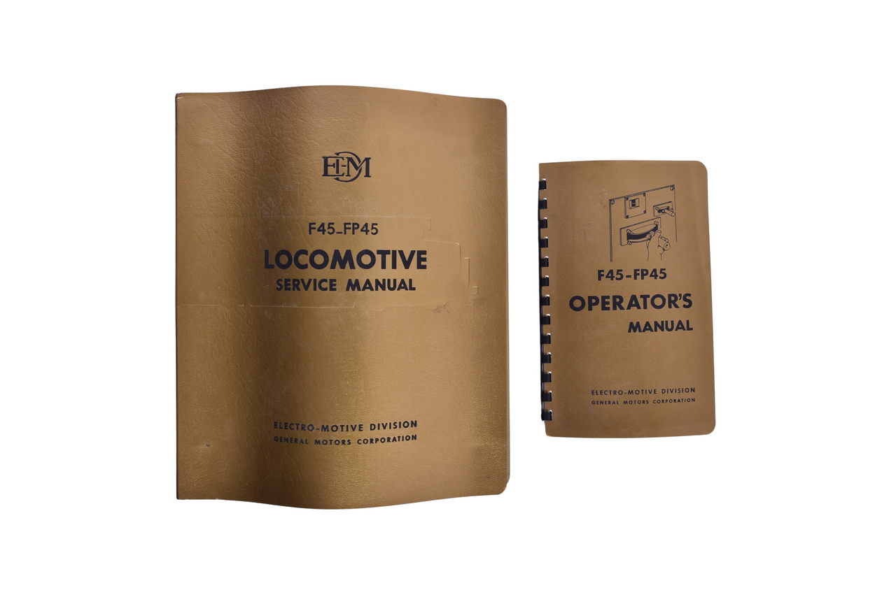 6140 - Pair of Operator's and Service Manuals for the F45-FP45 Railroad Locomotive thumbnail