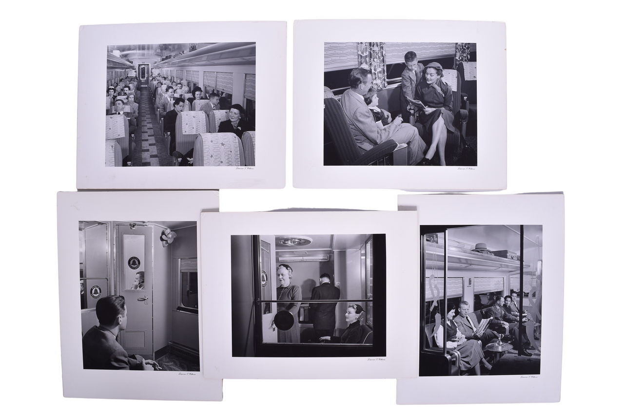 6142 - Five Prints of Pennsylvania Railroad Congressional 1952 and Senator Trains thumbnail