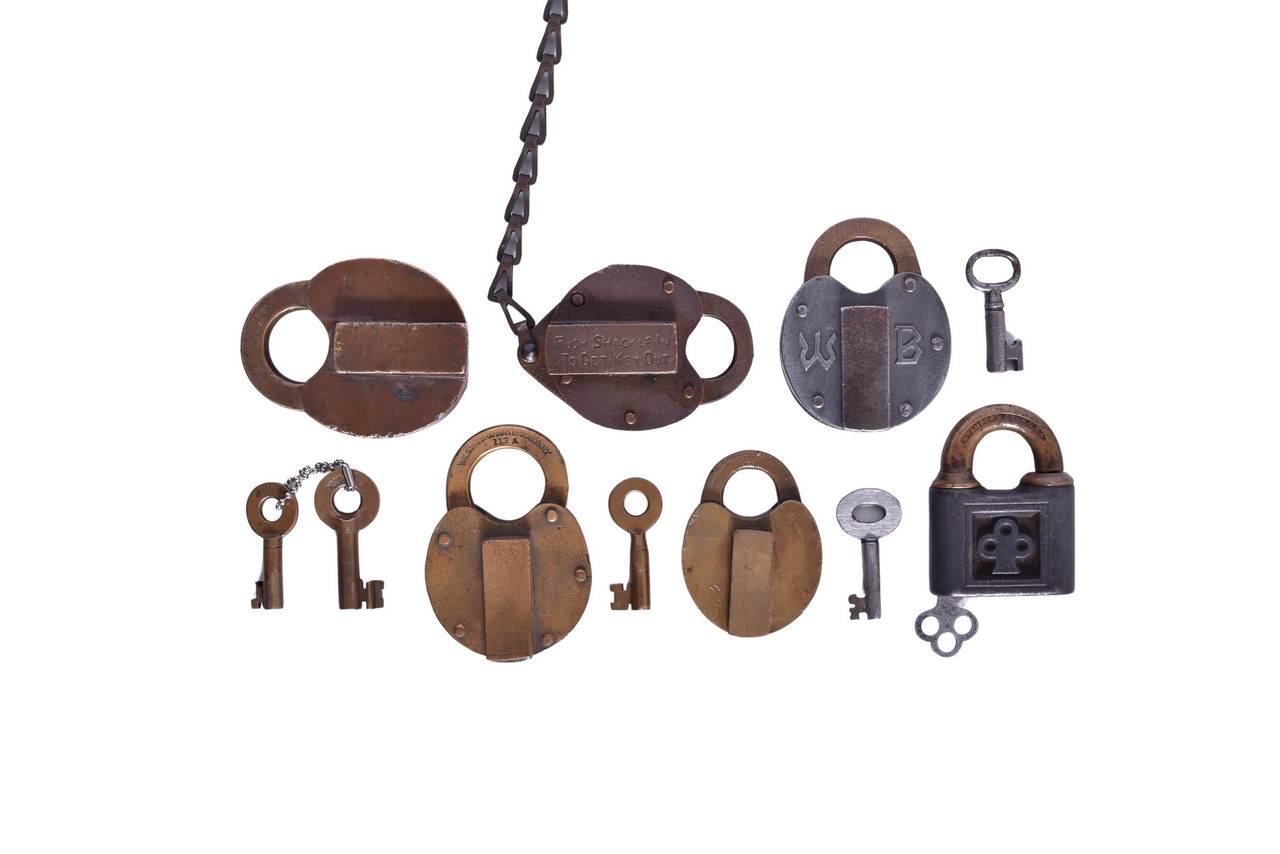 6154 - Six Locks - Standard Oil, Western Union, Wilson Bohannan, Yale, etc. thumbnail